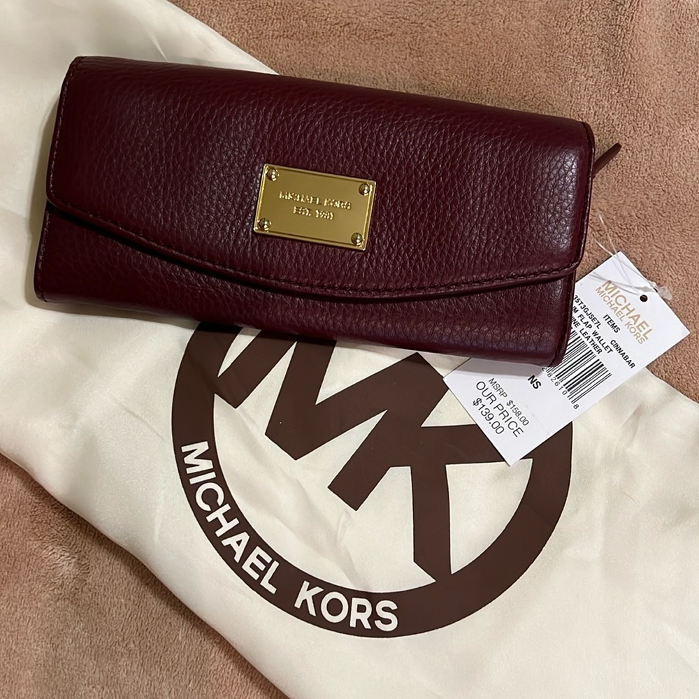 MK leather wallet